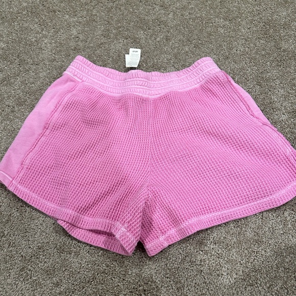 Aerie Pink Waffle Hoodie & Shorts Set - Picture 8 of 8